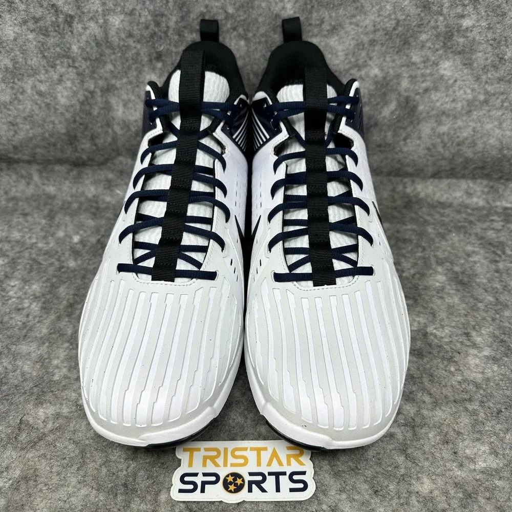 Nike Force Savage Pro 3 Football Cleats Mens Size 14 White Navy DA5453-105